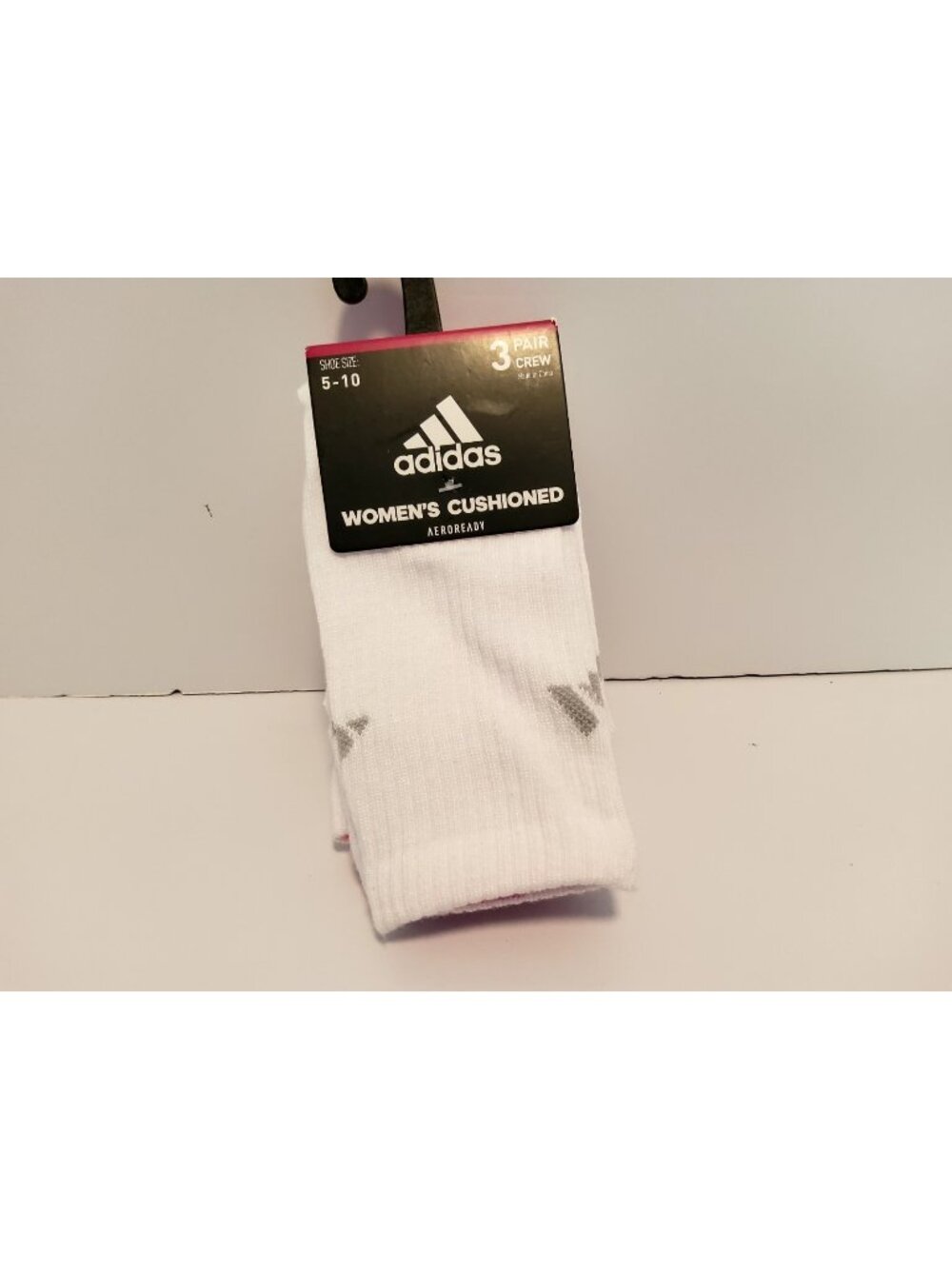 Adidas Women's 3-Pairs Cushioned Crew Socks. (174).Size 9-11